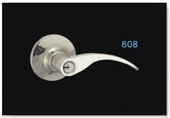 808  (Available BK ET PS)  SS201 rose,zinc die-cast lever,75mm rosettes,SS color,tubular with latch 2/3pcs steel key,Kwikset Keys-one side logo,another side key code                                                                                     