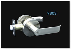 9803 (Available BK ET)  SS color, WITH 70MM round ROSETTES    Brass Yale Key  