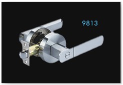 9813 (Available BK ET)  SS color, WITH 70MM round ROSETTES    Brass Yale Key  