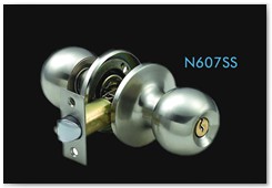 N607SS  ET, brass cylinder with iron normal keys,ss finish. BK - PS, no keys, ss finish