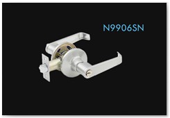 N9906SN --ET, brass cylinder with iron normal keys,SN finish. --BK, no keys, SN finish. --PS, no keys, SN finish
