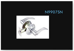 N9907SN N9906SN --ET, brass cylinder with iron normal keys,SN finish. --BK, no keys, SN finish. --PS, no keys, SN finish
