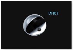Door stopper,zinc alloy in SS color with rubber DH01